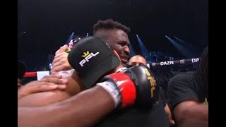 FRANCIS NGANNOU A BATTU RENAN FERREIRA ET EST LE CHAMPION HEAVY WEIGHT DU PFL [upl. by Chessa]