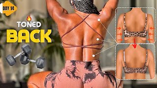 3 Week TONED BACK  YOU MUST DO THESE EXERCISESFIT IN 20 DAYS 14🍂 [upl. by Alisan]