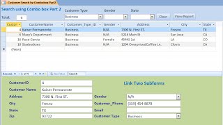 Access How to Create Search Form Using Combo box Part 1 [upl. by Waldos]