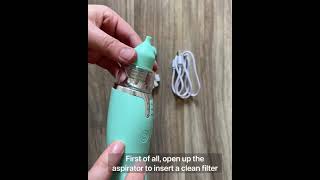 How To Use and Clean Your BoogieBulb Baby Nasal Aspirator [upl. by Rodd949]