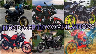 HONDA CB 110 BEST MODIFIEDhonda motovlog compilation [upl. by Yecal294]