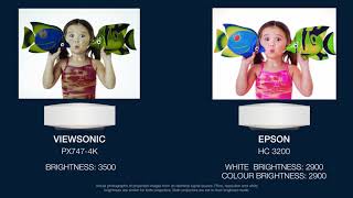 ViewSonic PX7474K vs Epson HC 3200 CA [upl. by Hali]