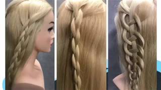 3 verschillende 4 strengen vlechten 3 different 4 strand braids [upl. by Sussman966]