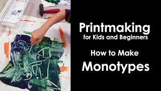 How to Make a Monotype Print for kids and beginners [upl. by Datnow]