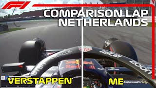 Comparison Lap • vs Max Verstappen • Zandvoort Dutch GP [upl. by Sherrie]