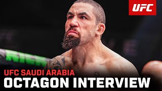 Robert Whittaker Octagon Interview  UFC Saudi Arabia [upl. by Nnor]