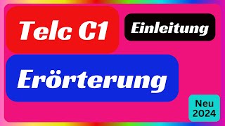 C1 HochschuleEine Erörterung  Stellungnahme  schreibendeutsch deutschlernen telc c1 prüfung [upl. by Adiam]