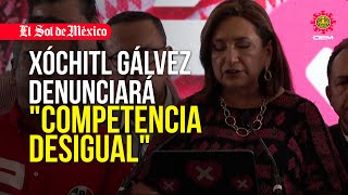 Gálvez denunciará quotcompetencia desigualquot en presidenciales de México [upl. by Ainet]