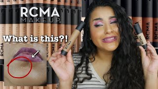 RCMA LIQUID FOUNDATION amp CONCEALER REVIEW  10 HR WEAR TEST ON DRY SKIN [upl. by Tolley413]