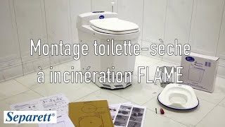 Montage toilettesèche à incinération FLAME Separett par Maisonecolo [upl. by Philbo]