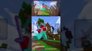 Minecraft Mobile player Handcam PvP Combos amp Clutches [upl. by Erv]