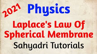 Laplace s law l Physics l Sahyadri Tutorials [upl. by Lonny]