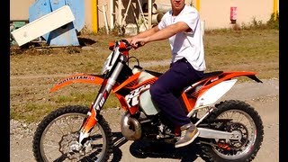 KTM 250 exc 2012  Test Drive [upl. by Nichol119]