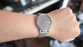 Smartwatch mit 4 Monaten Batterielaufzeit  Skagen Connected Hybrid Smartwatch im Test [upl. by Tloh]