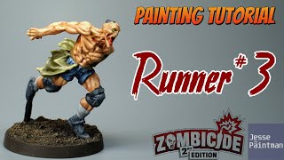 How to Paint Runner Sculpt3 from Zombicide 2nd Edition  Miniature Painting Guide E15 [upl. by Isaak893]