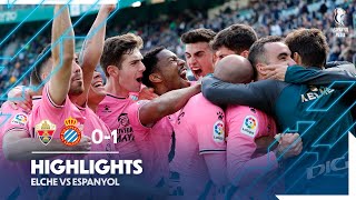 ⚽️ RESUM  Elche 01 Espanyol  LaLigaHighlights [upl. by Retxab]