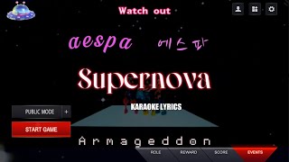 🎙️Supernova  aespa 에스파 Karaoke Lyrics🎤 [upl. by Boniface894]