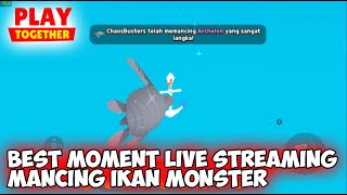 BEST MOMENT MANCING IKAN MONSTERS ARCHELON PLAY TOGETHER [upl. by Daloris428]