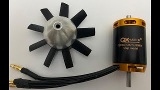 QXMOTOR ship model motor with Mini fan evo [upl. by Anoet]