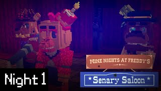 MINE Nights at Freddys SENARY SALOON  Night 1 Minecraft FNAF Roleplay [upl. by Allsopp794]