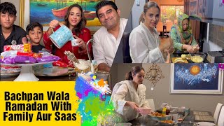 Bachpan Wala Ramadan with Family amp Saas Kitchen main Mera Faisal Saas amp bachon ka cooking Muqabla [upl. by Ettenauq131]