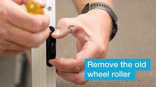 Replace Wheel Rollers on a Wideline Sliding Screen Door [upl. by Derina980]