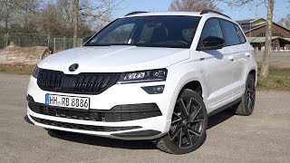 2021 Skoda Karoq 20 TSI DSG 4x4 Sportline 190 PS TEST DRIVE [upl. by Eniawtna]