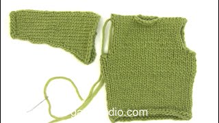 How to set a sleeve in a stocking stitch jumper [upl. by Ameen]