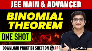 BINOMIAL THEOREM in 1 Shot  All Concepts Tricks amp PYQs Covered  JEE Main amp Advanced [upl. by Asiaj]