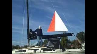 How to Raise the FinDelta Anchor Riding Sail [upl. by Marta]