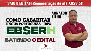 EBSERH  Como Gabaritar Lingua Portuguesa  IBFC Concurso [upl. by Delfeena]