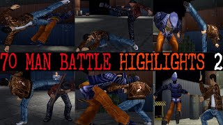 Shenmue  70 Man Battle Highlights 2 Combo Video [upl. by Ahseneuq]