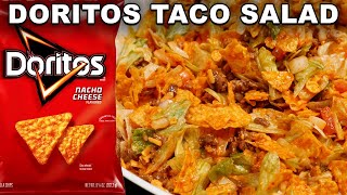 Doritos Taco Salad Recipe  How To Make Taco Salad with Doritos [upl. by Pippy]