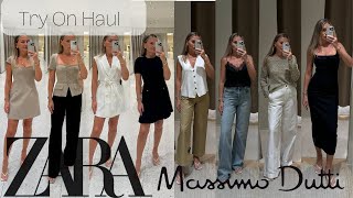 Massive ZARA and MASSIMO DUTTI   Try On HAUL [upl. by Eiramlatsyrc878]