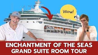 Enchantment of the Seas Grand Suite Tour  Room 8034 [upl. by Nnahs]