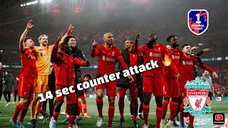 Insane Liverpool counter attack efootball [upl. by Anilejna]