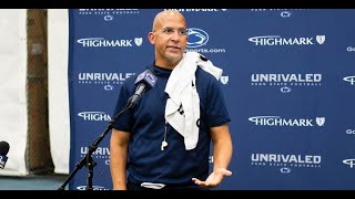 James Franklin Key Injury Update Flipping Recruits Safety Talk amp More [upl. by Calysta796]