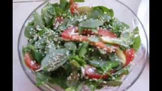 SALAD WITH GREEN LEAVES  AMARANTHUS [upl. by Eiltan]