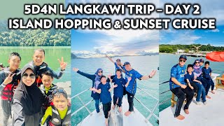 5D4N Langkawi Trip  Day 2  Island Hopping amp Sunset Cruise MariaFirdaus [upl. by Eslek]