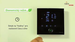 RAYCHEM Green Leaf Floor Heating Thermostat Programming Czech [upl. by Ssidnac]