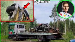 WRC  Ott Tänak 💥 Suffers Serious Crash🔴 in Rally Estonia Test😱 [upl. by Faunie]