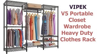 VIPEK V5 Portable Closet Wardrobe Clothes Rack [upl. by Lehmann621]