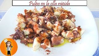 Pulpo en la olla rápida  Receta de Cocina en Familia [upl. by Lymn]