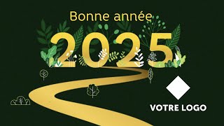 Carte de vœux virtuelle bonne année 2025 🍃☘️ FX181  Vidéostorytelling by Néologis [upl. by Kingsbury]