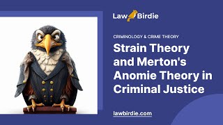 Strain Theory and Mertons Anomie Theory in Criminal Justice  Essay Example [upl. by Yuria]