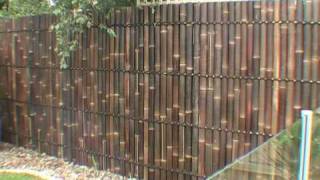 DIY BAMBOO PANEL FENCE INSTALLATION GUIDE [upl. by Corney]