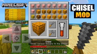 CHISEL MOD PARA MINECRAFT PE 121 BEDROCK  CHISEL ADDON PARA DECORACIONES MINECRAFT PE 120 [upl. by Siskind]