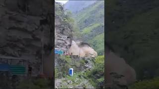 Biggest rock landslide dorpatan viral rock road shorts [upl. by Aznofla]