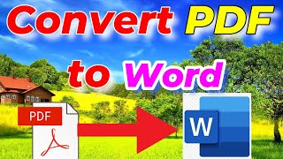 How To Convert PDF To Word 2024 100 works [upl. by Groscr]