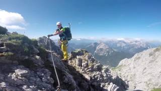 Mittenwalder Höhenweg Klettersteig [upl. by Sigsmond]